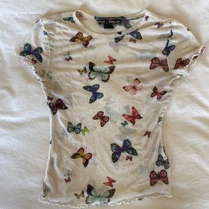 90’s Mesh Butterfly Top